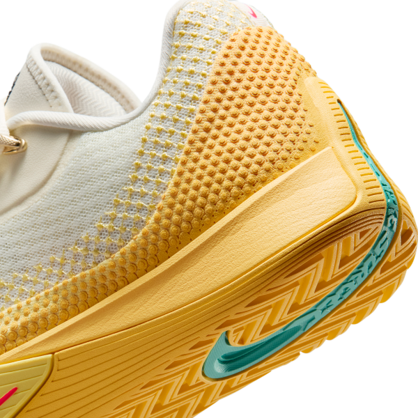 Nike S.T. Flare Basketball Shoes Unisex White Yellow - View 8