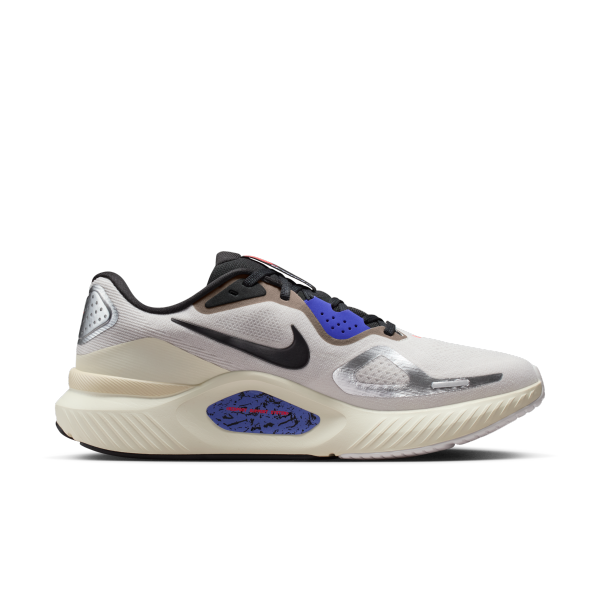 Nike Structure 26 Running Shoes Men's White Silver Black - View 3