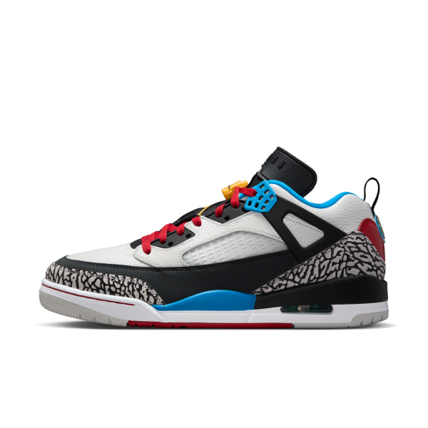 Jordan Spizike Low top Vintage Basketball Shoes Men's Black White - View 1