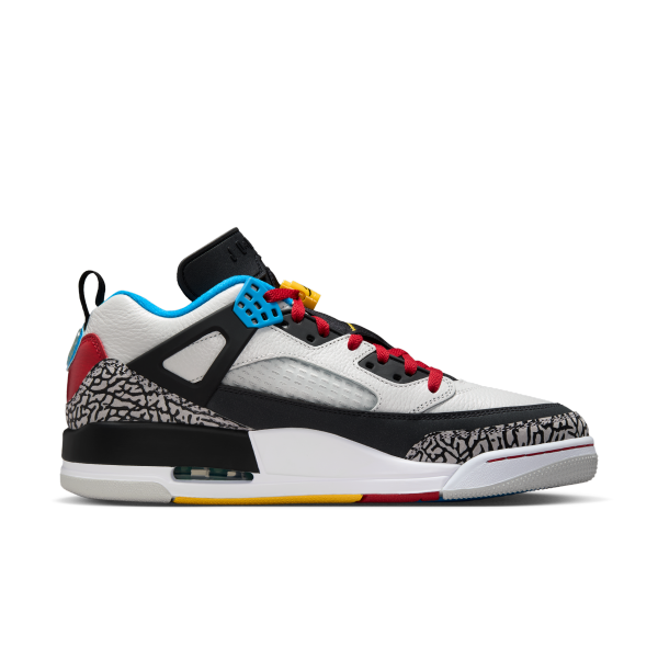 Jordan Spizike Low top Vintage Basketball Shoes Men's Black White - View 3