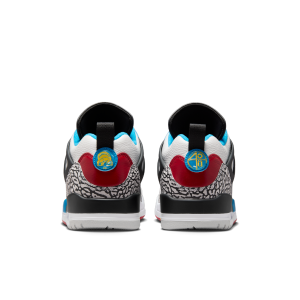 Jordan Spizike Low top Vintage Basketball Shoes Men's Black White - View 6