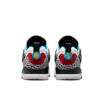 Jordan Spizike Low top Vintage Basketball Shoes Men's Black White - View 6