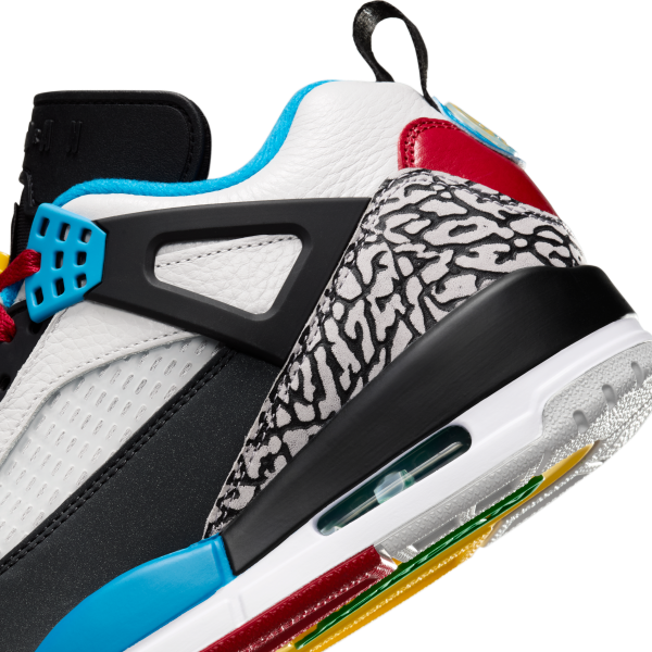 Jordan Spizike Low top Vintage Basketball Shoes Men's Black White - View 8