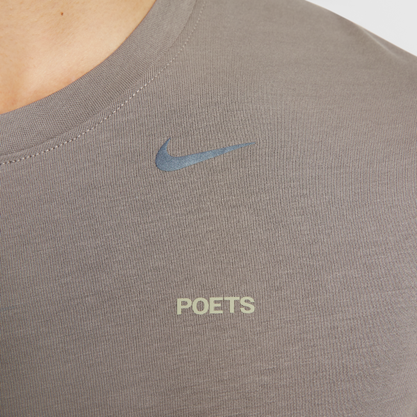 Nike Primary Quick Dry T Shirts Men's Light Gray - View 4