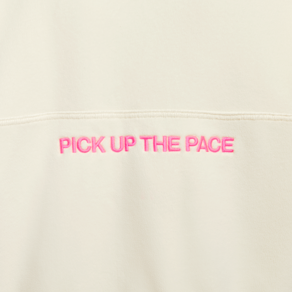 Nike PICK UP THE PACE Sweatshirt Women's Light Yellow - View 6