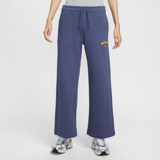 Nike Club NSW FLC PANT WIDE Casual Pants Women's Blue - View 1