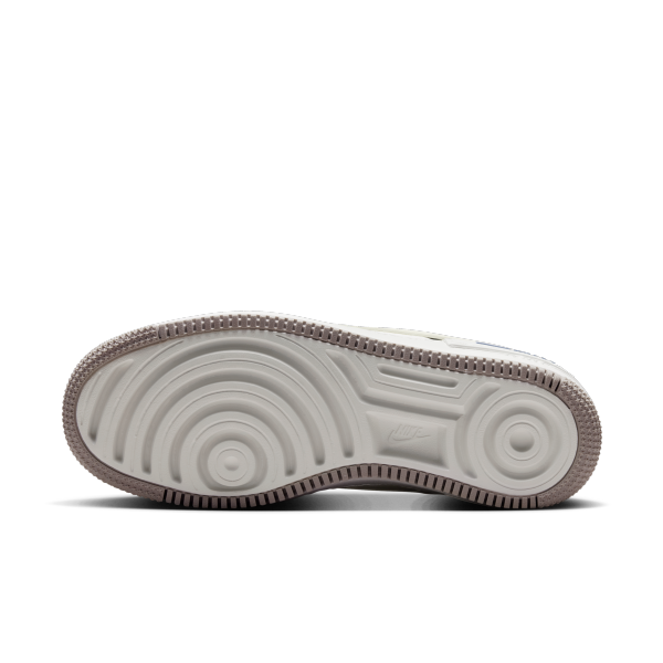 Nike AF1 Shadow Leather Cushioning Skateboard Shoes Women's Beige - View 2