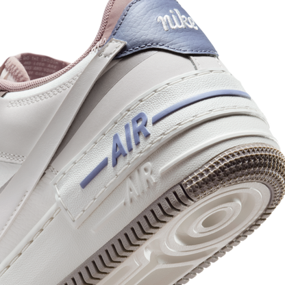 Nike AF1 Shadow Leather Cushioning Skateboard Shoes Women's Beige - View 8