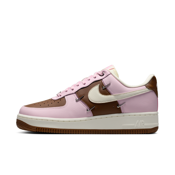 Nike Air Force 1 Leather Low top Skateboard Shoes Women's - View 1