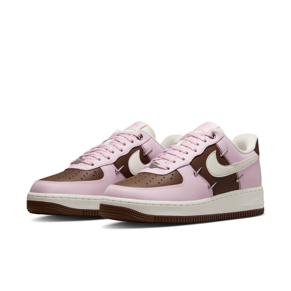 Nike Air Force 1 Leather Low top Skateboard Shoes Women's - View 5