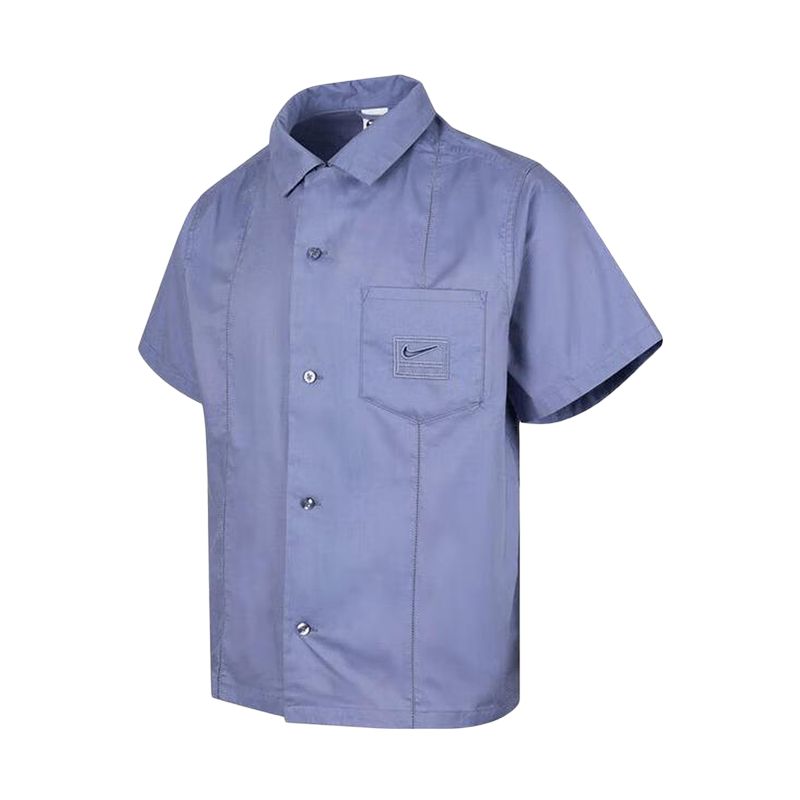 Nike Shirts Blue Lapel