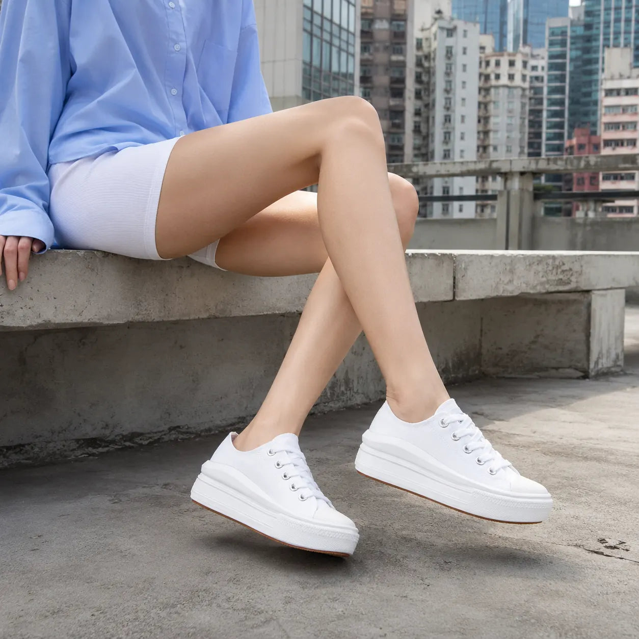 Converse All Star Move Low White — Rescued #1