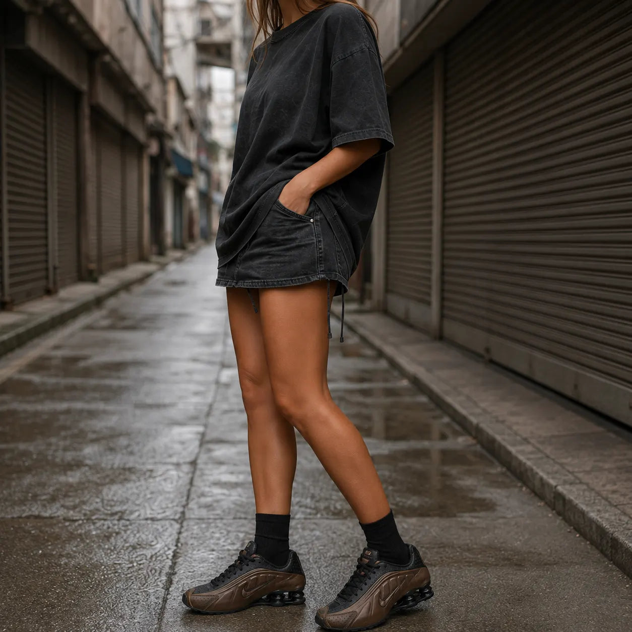 Nike Shox R4 'Off Noir/Ironstone' (W) — Rescued #2