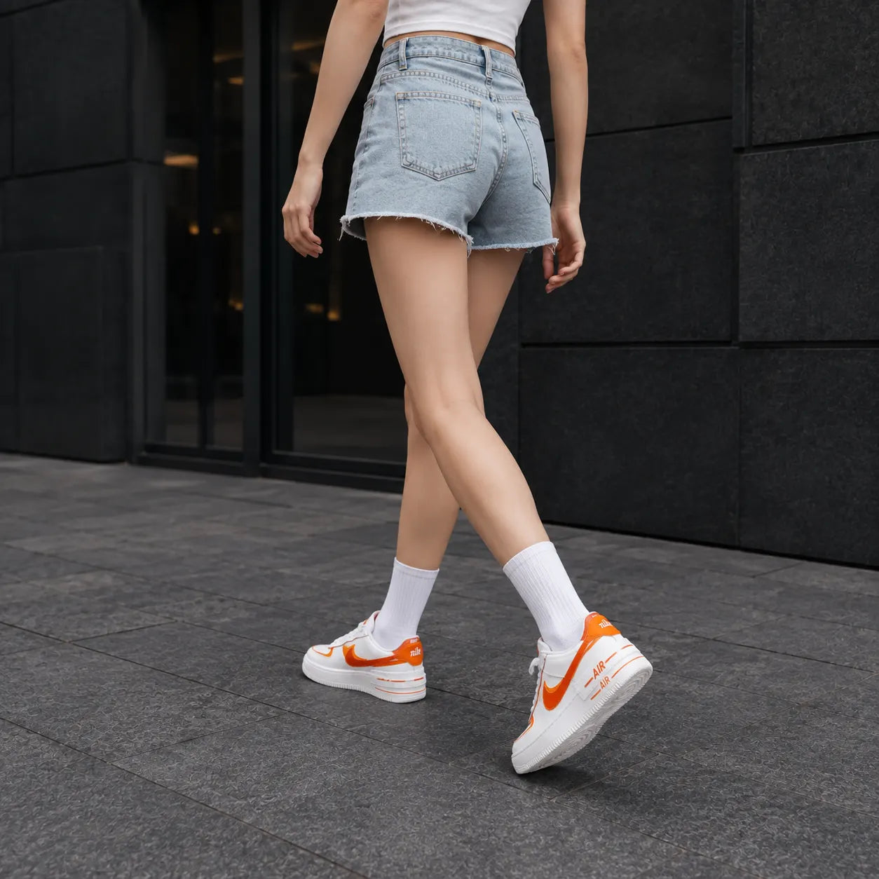 Nike Air Force 1 Leather Skateboard Shoes — Rescued #1