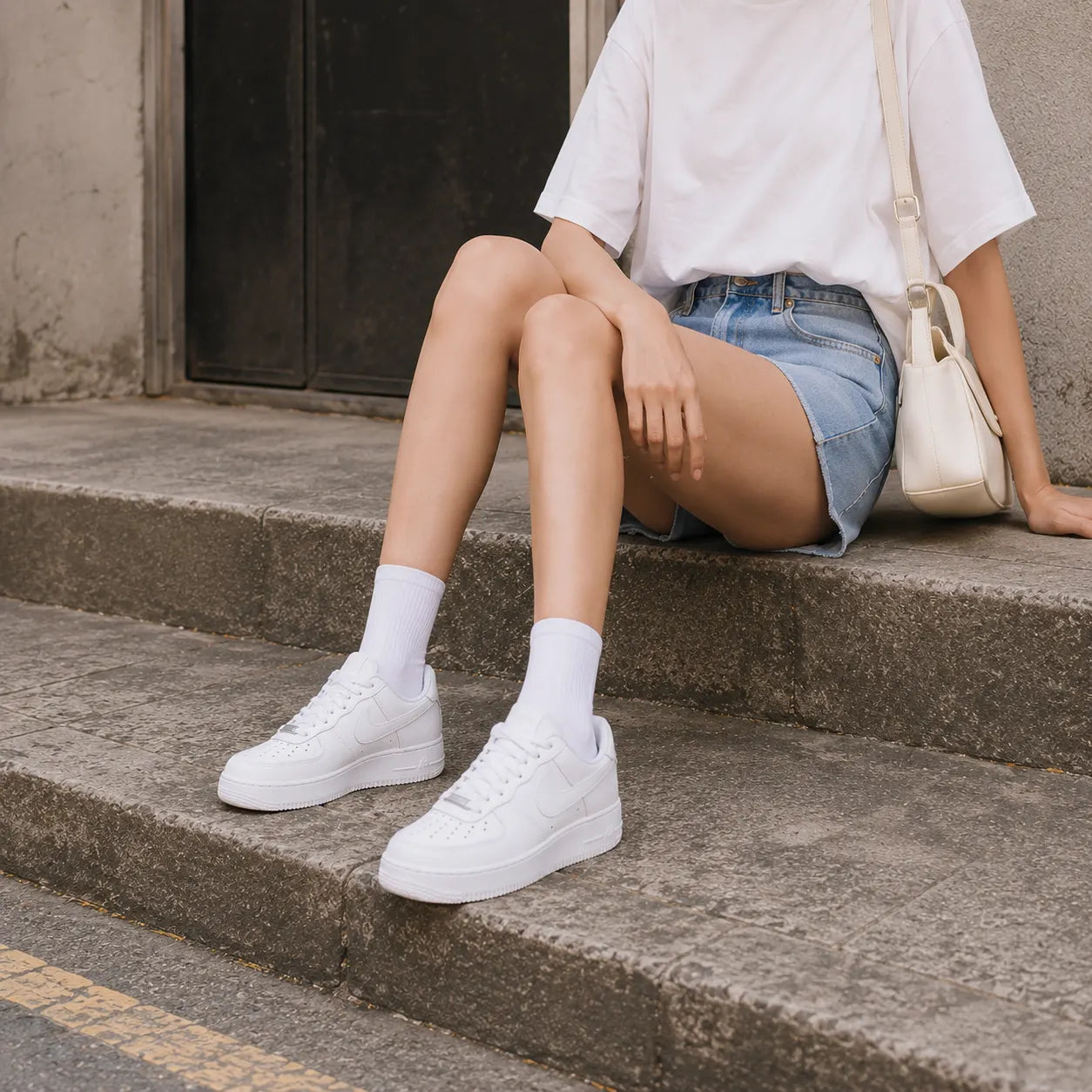 Nike Air Force 1 '07 'Triple White' (W) — Rescued #1