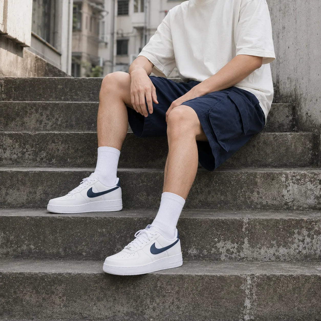 Nike Air Force 1 Low top Skateboard Shoes White — Rescued #1