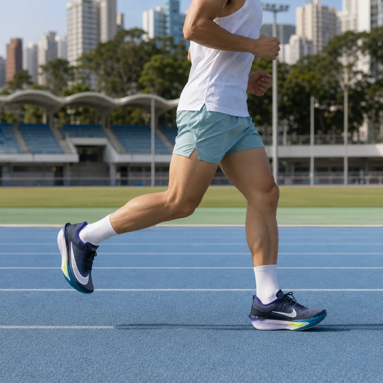 Nike Zoom Fly 6 ZoomX Foam Casual Marathon Running Shoes Blue White — Rescued #1