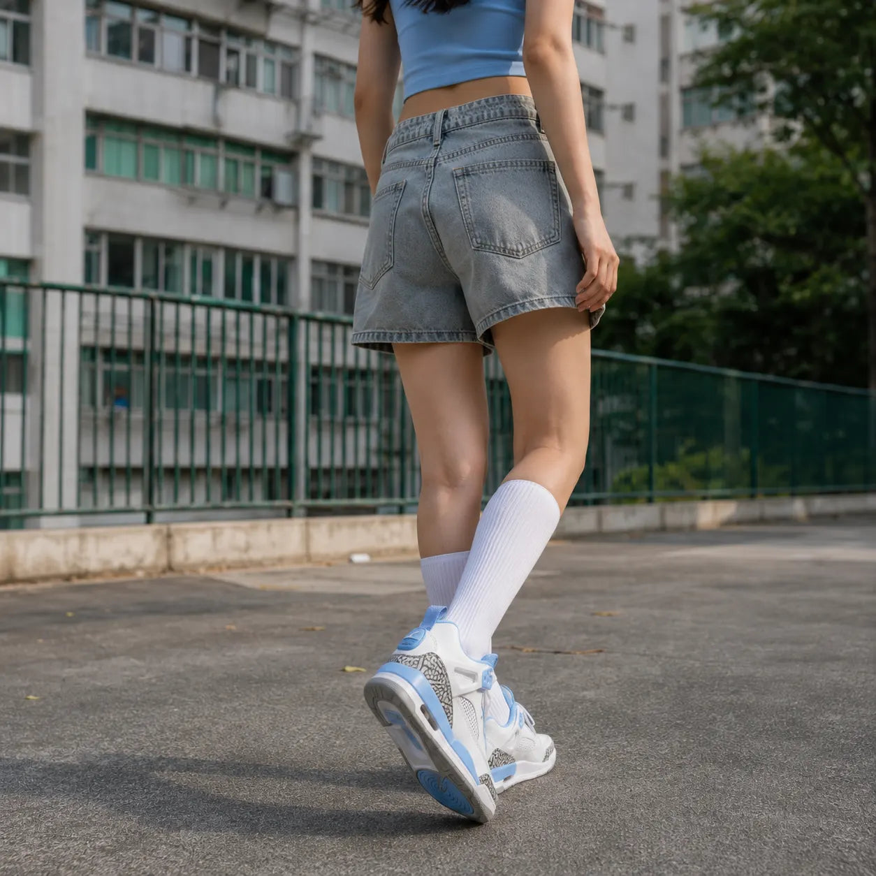 Jordan Spizike Low top Basketball Shoes White Blue — Rescued #1