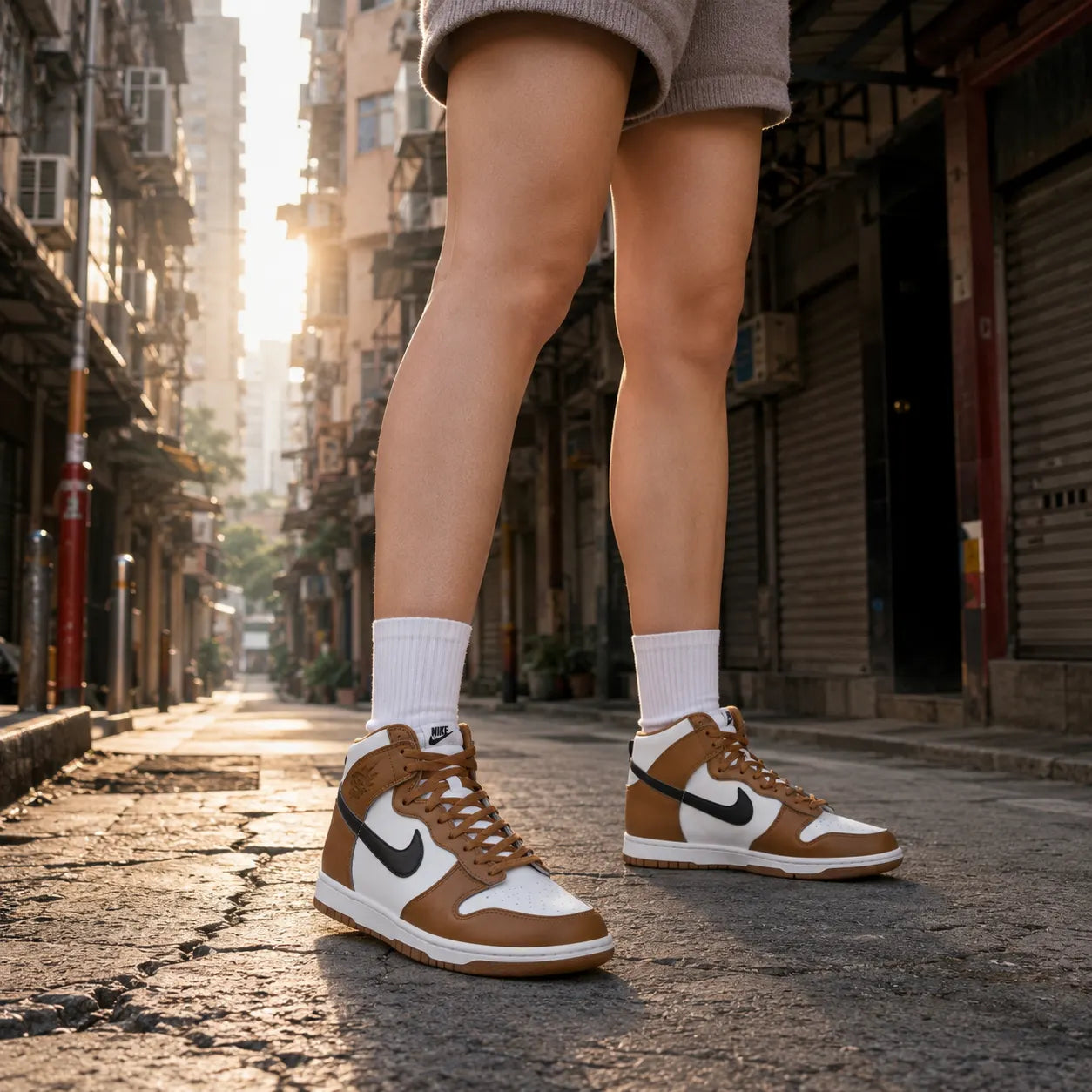 Nike Dunk High Next Nature Light British Tan — Rescued #2