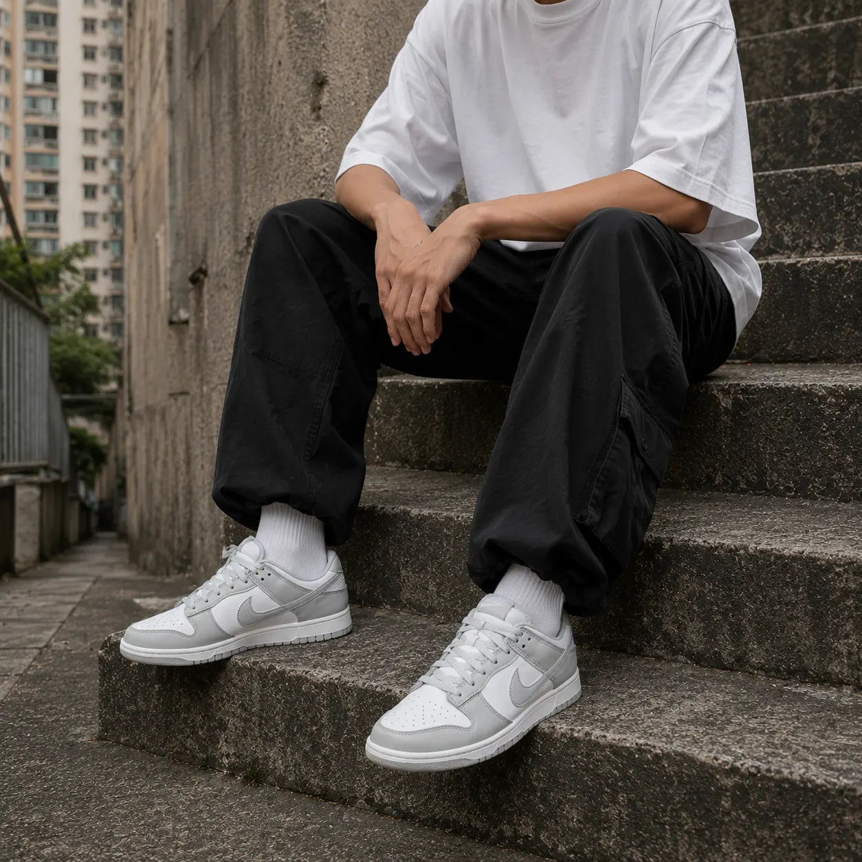 Nike Dunk Low Retro 'White/Light Smoke Grey' — Rescued #1