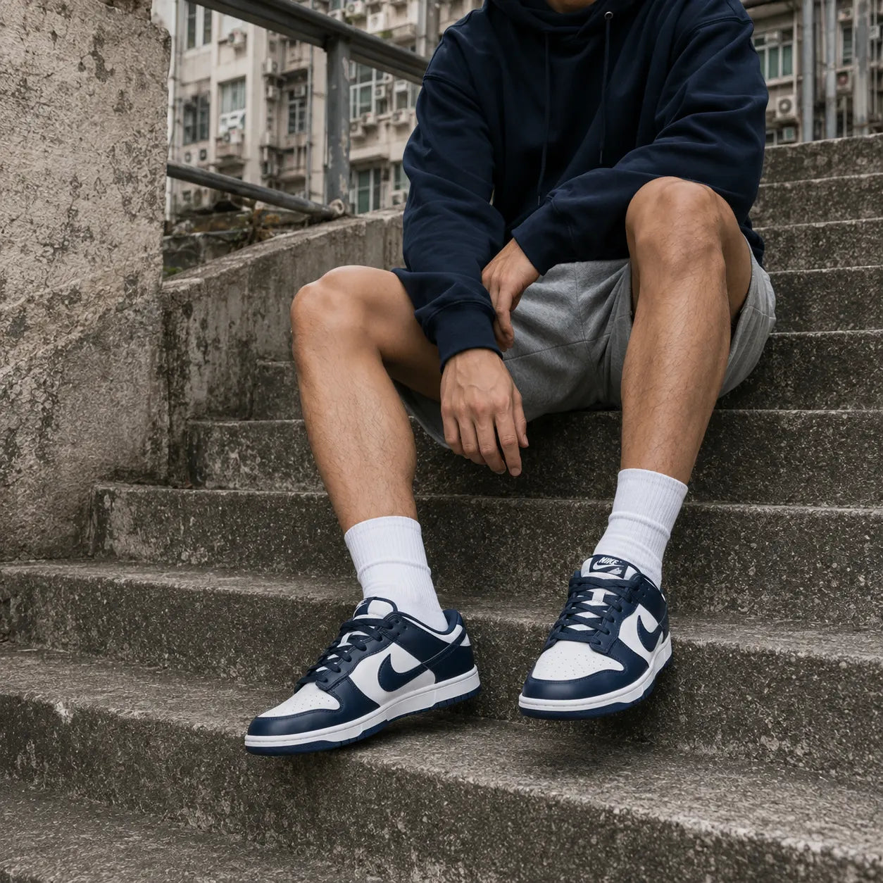 Nike Dunk Low Retro 'White/Midnight Navy' — Rescued #4