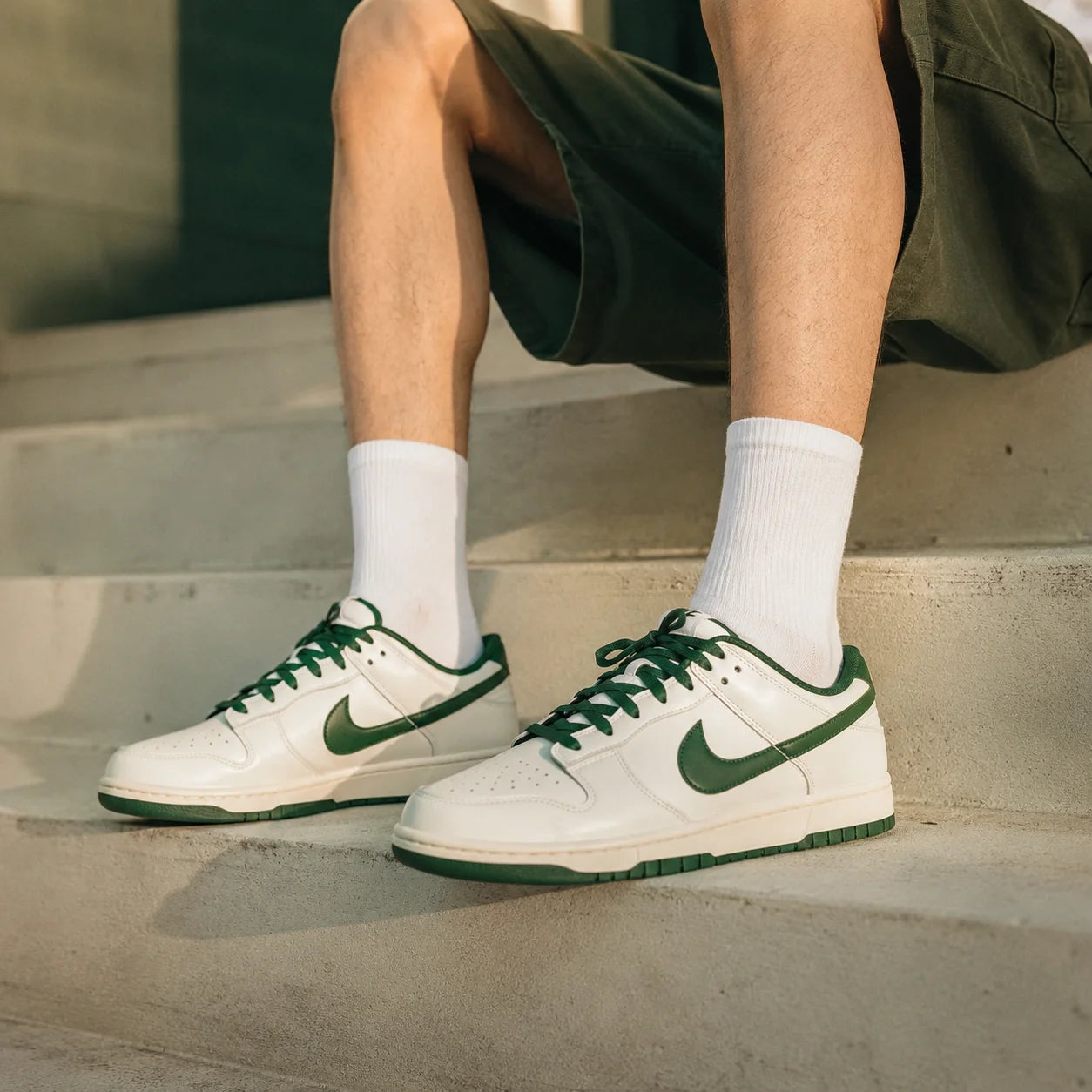 Nike Dunk Synthetic Leather Low top Skateboard Shoes White — Rescued #1