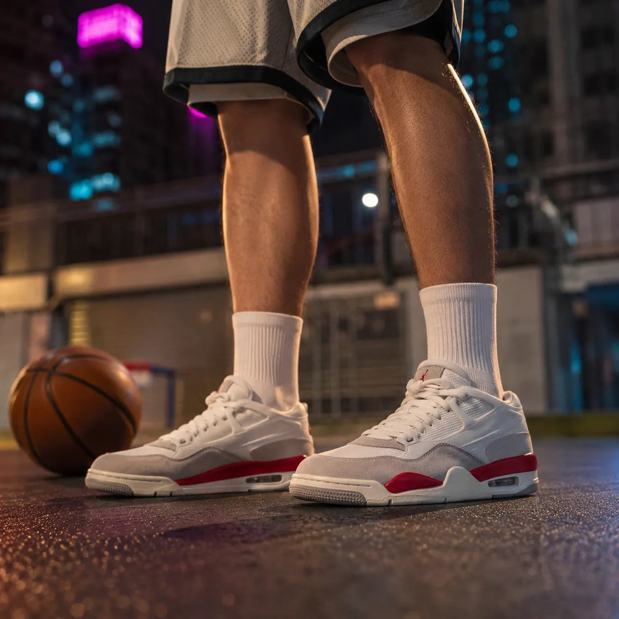 JORDAN 4 Rm White Varsity Red — Rescued #1