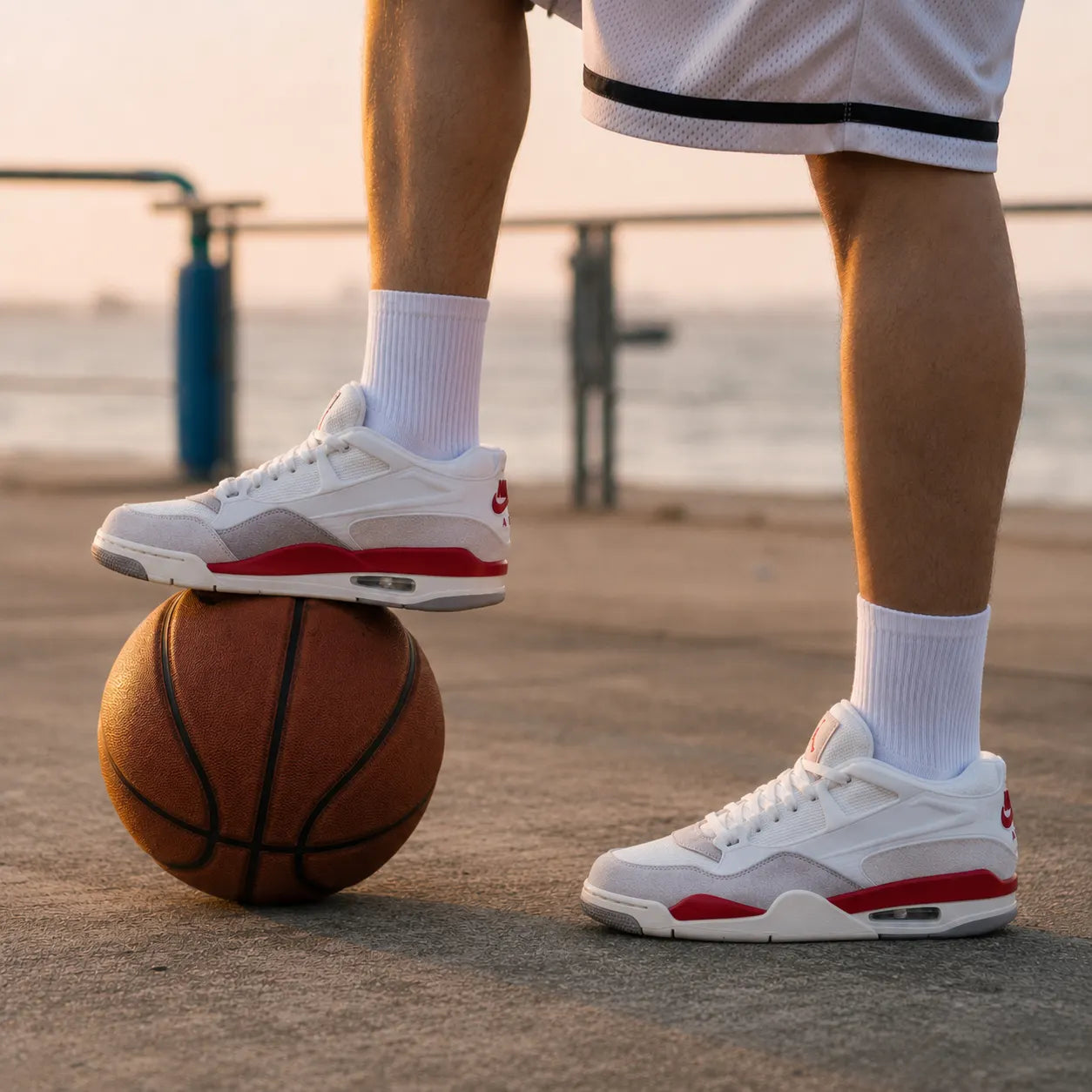 JORDAN 4 Rm White Varsity Red — Rescued #1