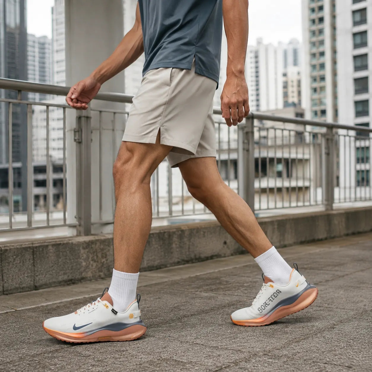 Nike InfinityRN 4 Abrasion Resistant Breathable Coverage Low top Casual Running Shoes White Orange — Rescued #1