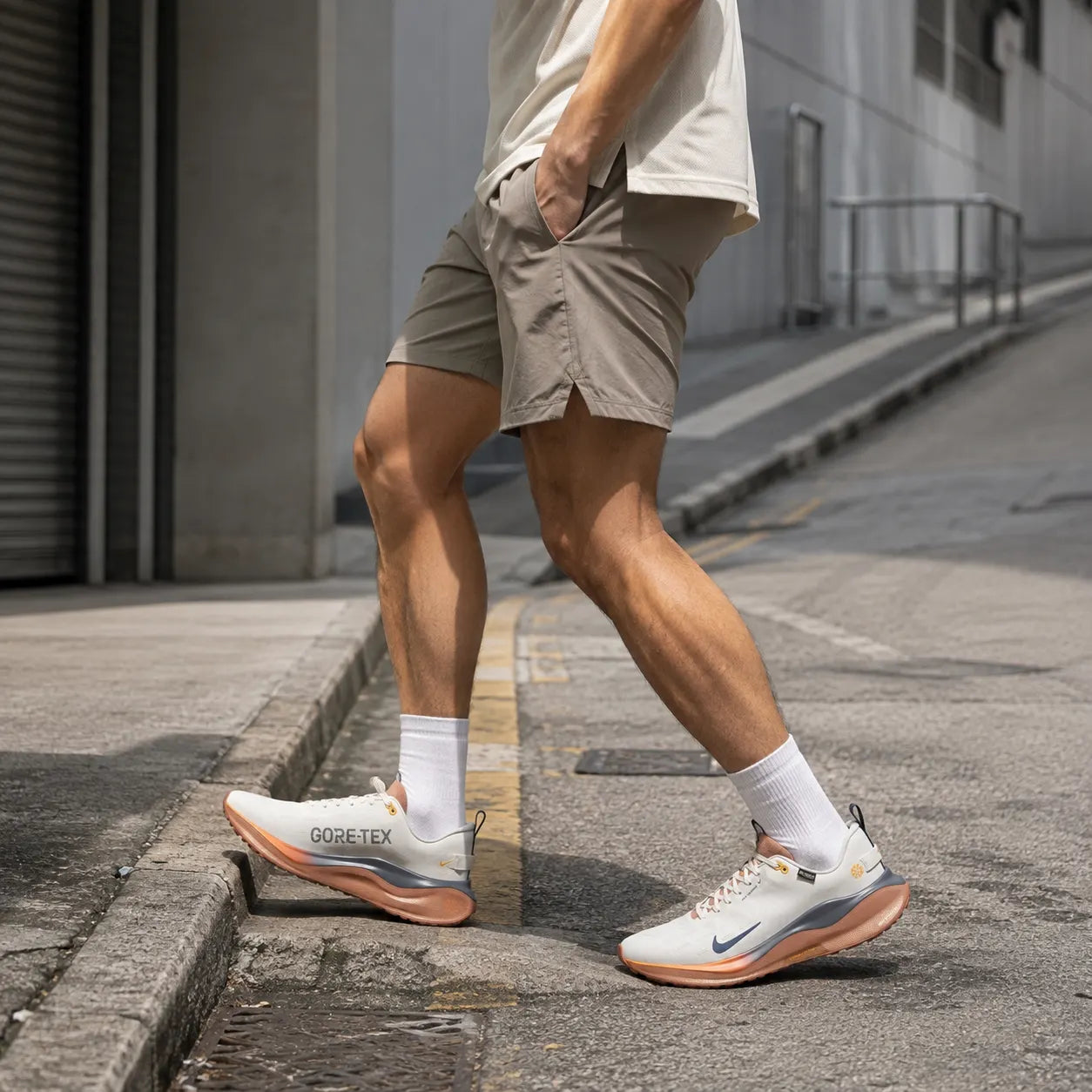 Nike InfinityRN 4 Abrasion Resistant Breathable Coverage Low top Casual Running Shoes White Orange — Rescued #1