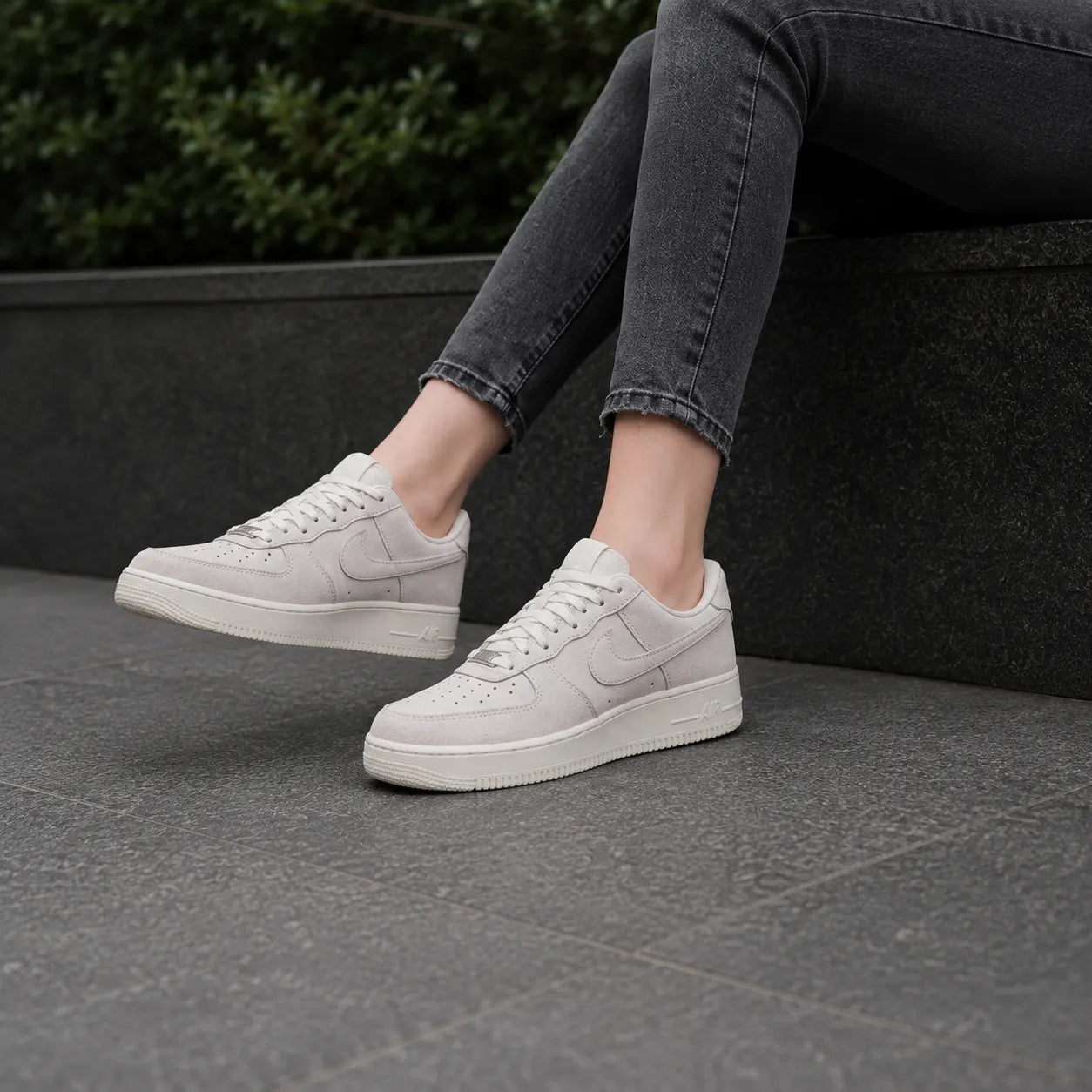 Nike Air Force 1 Low '07 Se Sail Glittery Suede — Rescued #2