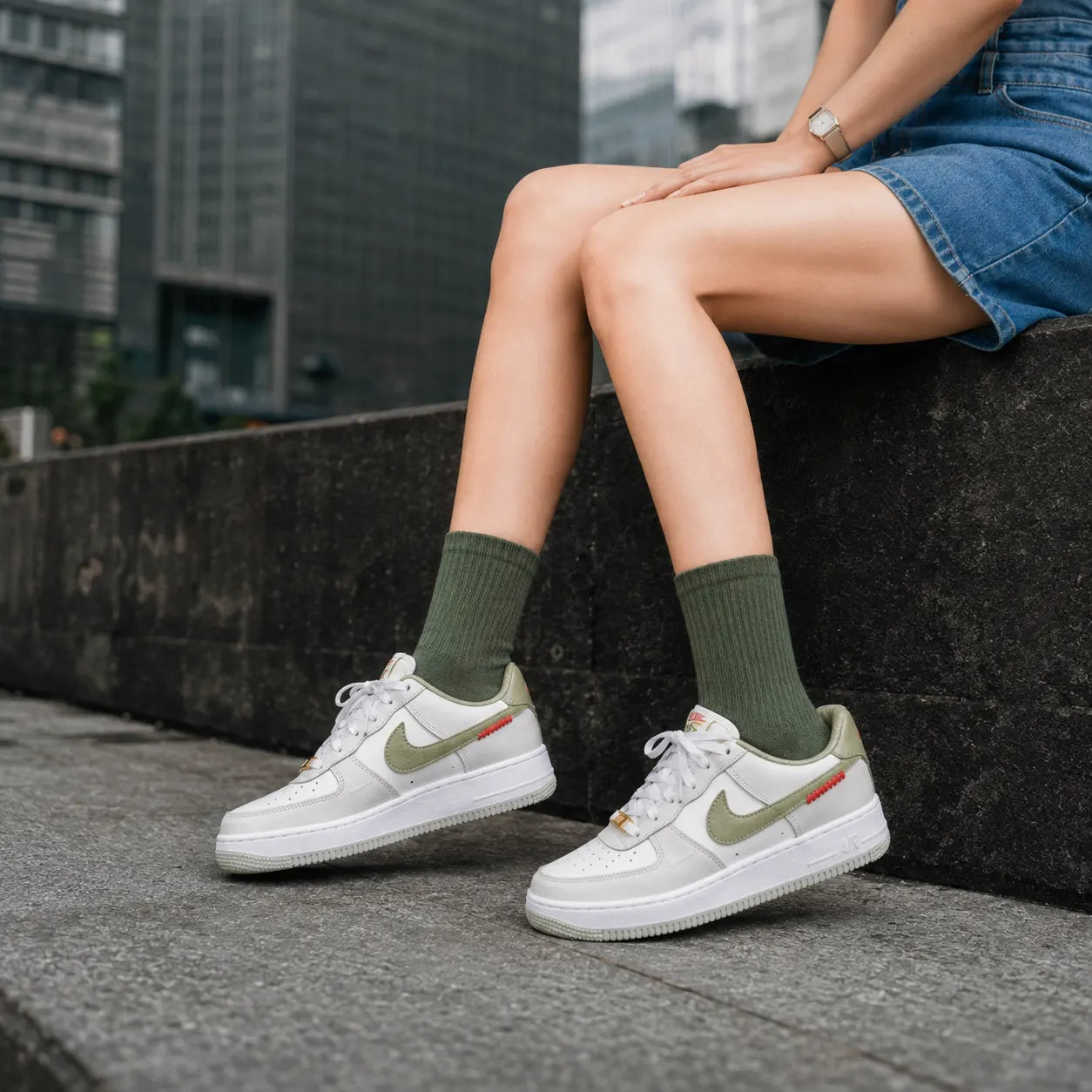 Nike Air Force 1 Low top Skateboard Shoes White — Rescued #1