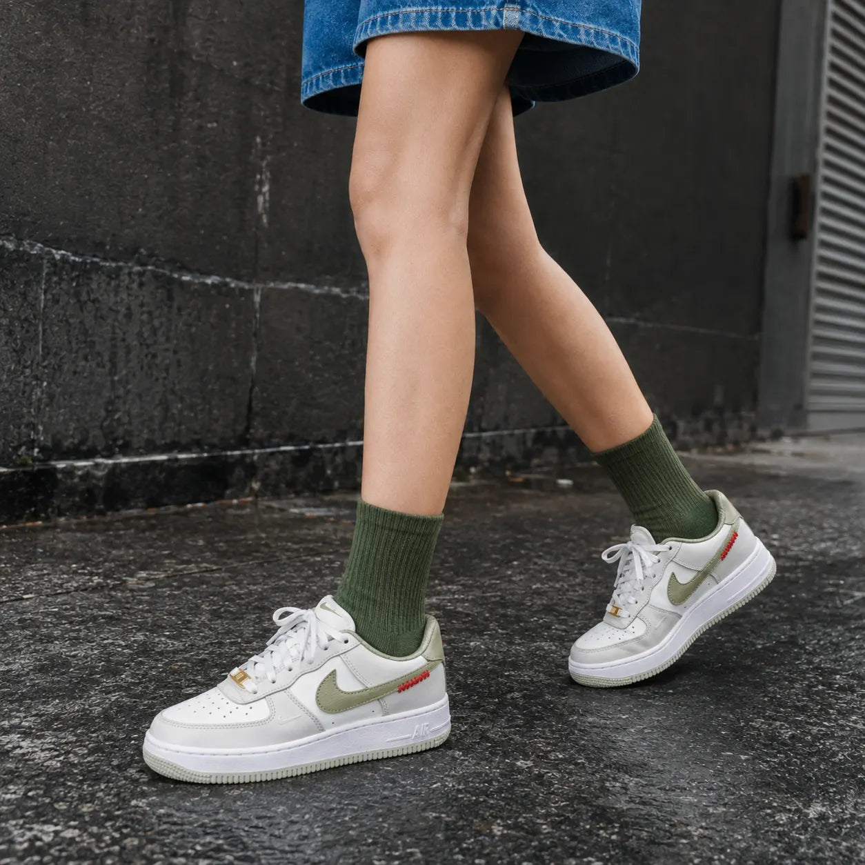 Nike Air Force 1 Low top Skateboard Shoes White — Rescued #1