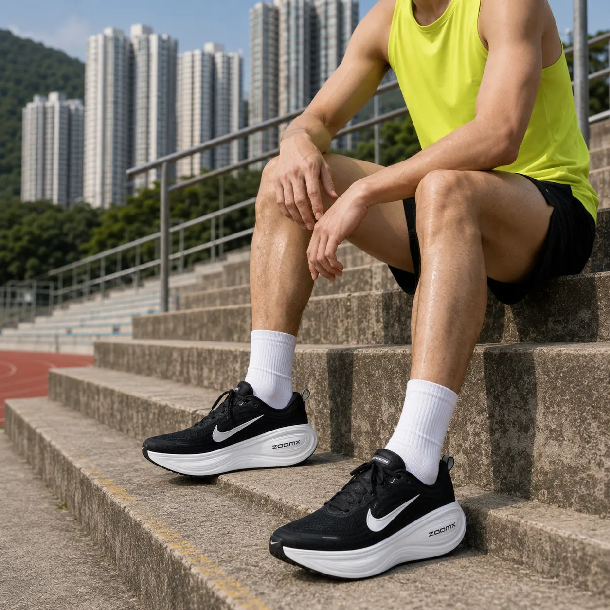 Nike Vomero Plus Black White — Rescued #1