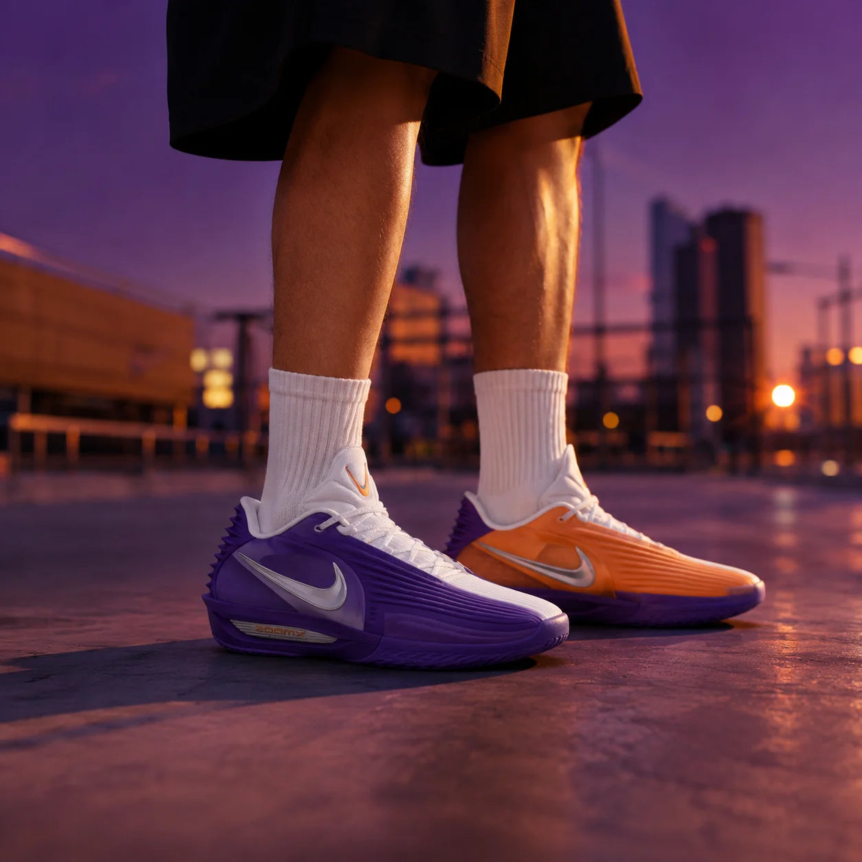 Nike GT Cut 3 Turbo Basketball Shoes Purple Orange — Rescued #1