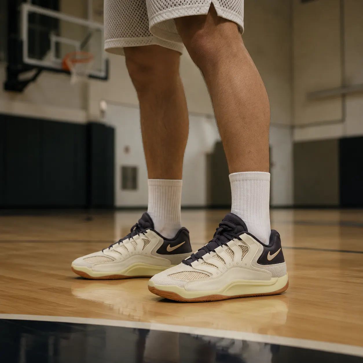 Nike KD 18 Low top Basketball Shoes Gray White — Rescued #1