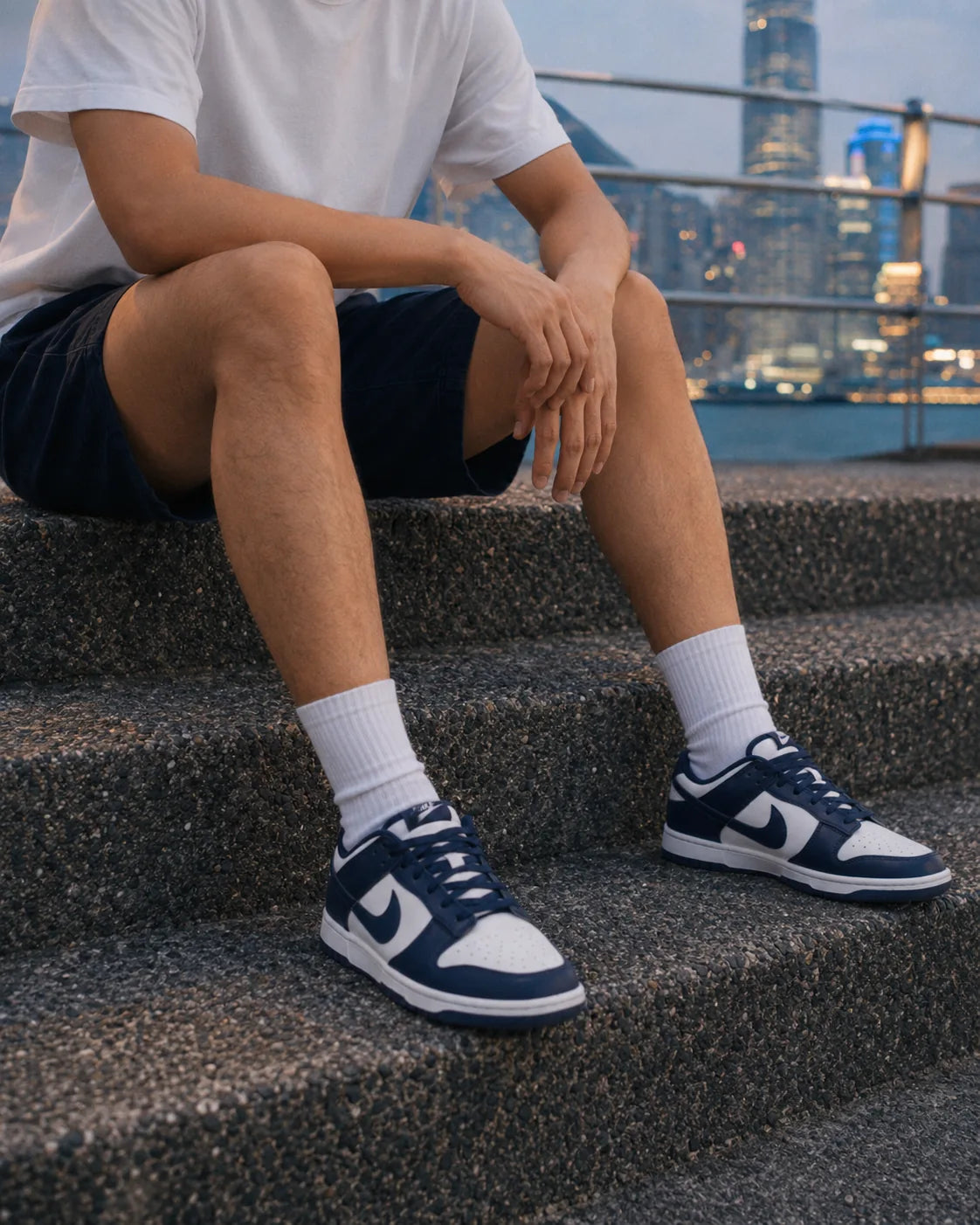 Nike Dunk Low Retro 'White/Midnight Navy' — Rescued #1