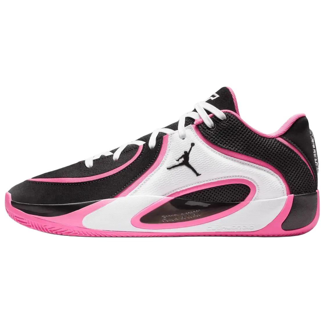 Jordan Tatum 4 Support Rebound Basketball Shoes Black White Asian Version