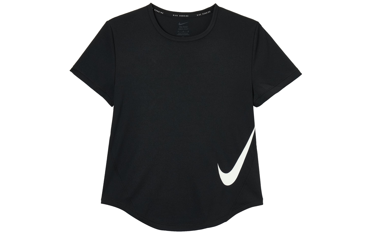 Nike T Shirts Women's Black Crew Neck Moderate