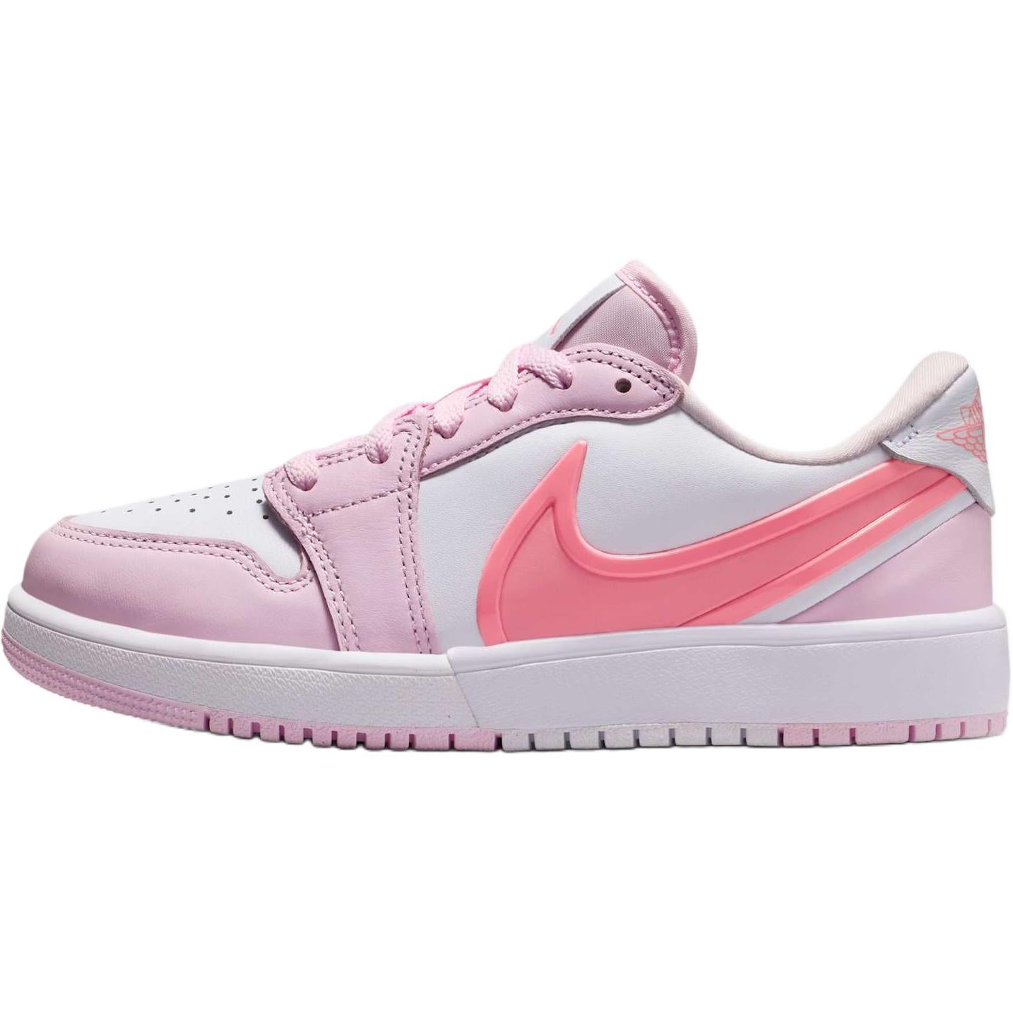 Jordan Air Jordan 1 Low top Skateboarding Shoes Pink Teenagers