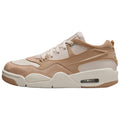 Jordan Air Jordan 4 Slip Resistant Abrasion Resistant Low top Vintage Basketball Shoes Brown