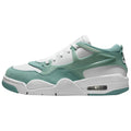 Jordan Air Jordan 4 Slip Resistant Abrasion Resistant Low top Vintage Basketball Shoes White Green