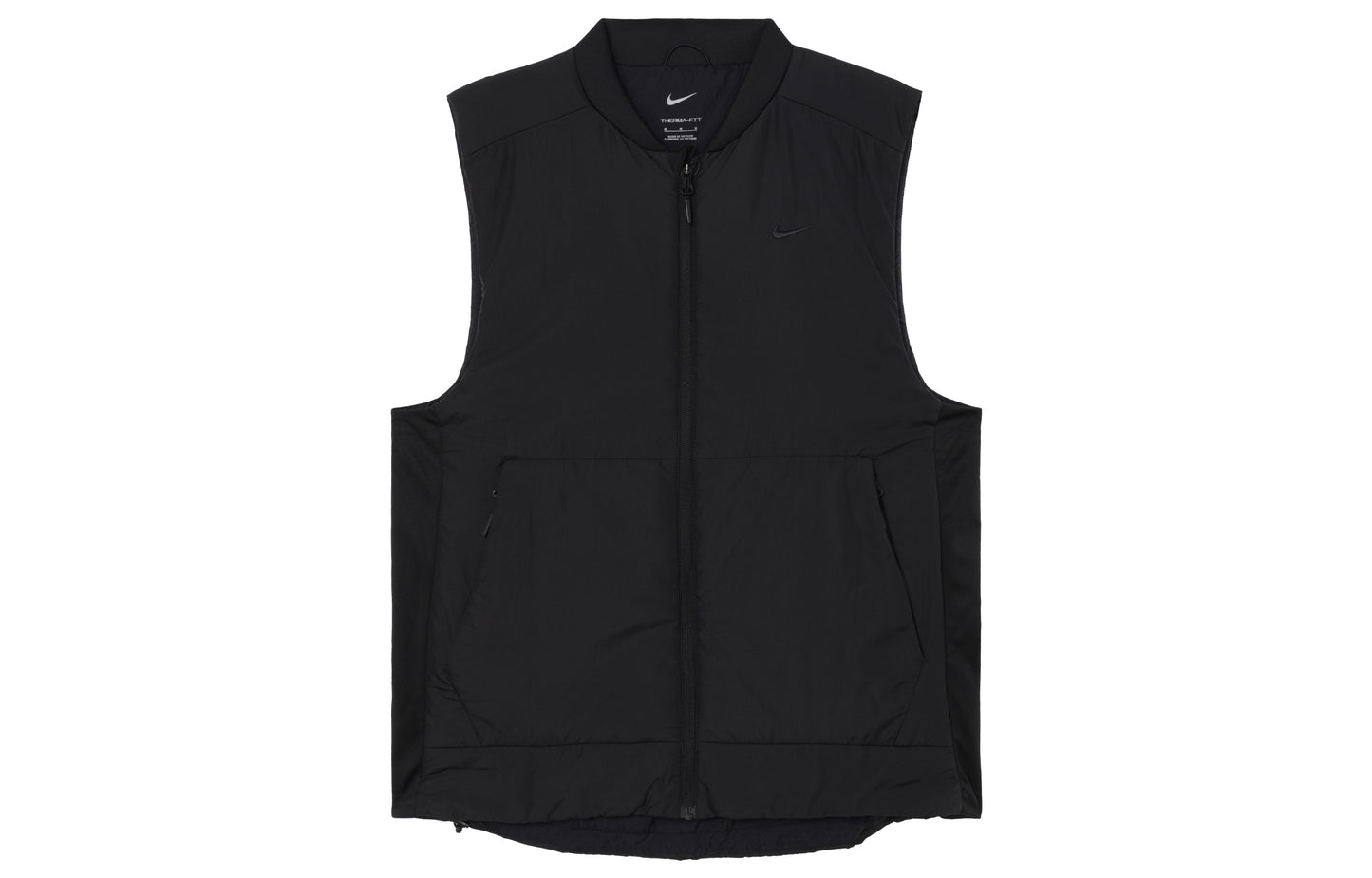 Nike Therma Vests Men's Black Baseball Collar Moderate Other