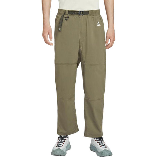 Nike Casual Pants Men's Army Green Moderate Straight Fit Pants