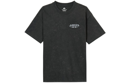Nike SB T Shirts Men's Gray Black Crew Neck Moderate Straight Fit