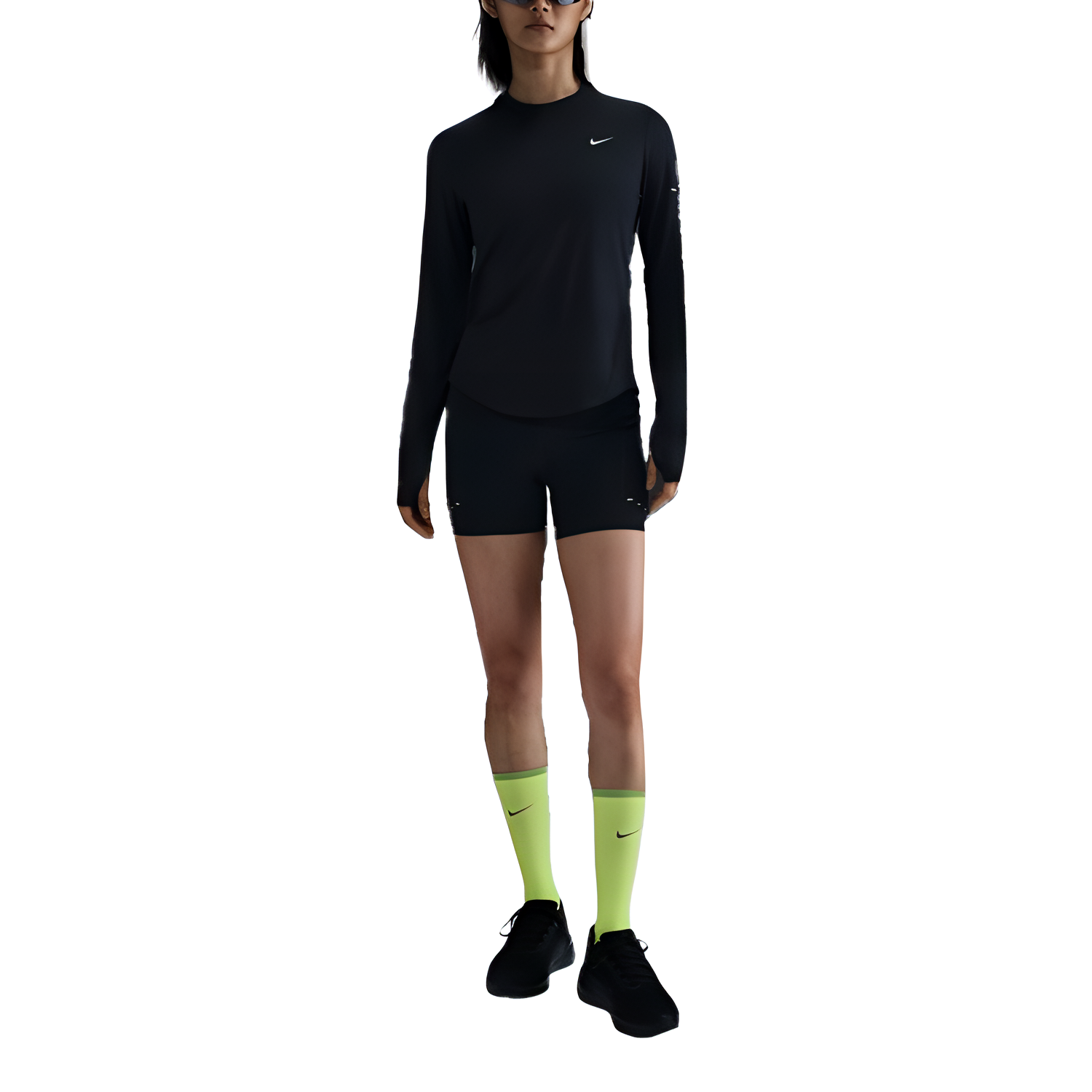 Nike Swift Dri FIT Uv Long Sleeve Crew Neck Running Top