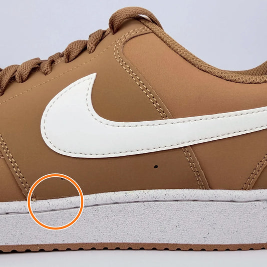 Nike Court Vision Leather Breathable Low top Skateboard Shoes Brown — Rescued #1