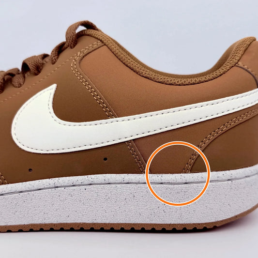 Nike Court Vision Leather Breathable Low top Skateboard Shoes Brown — Rescued #1