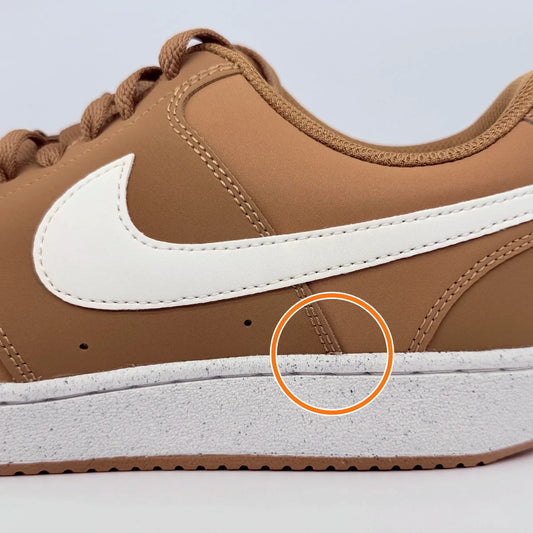 Nike Court Vision Leather Breathable Low top Skateboard Shoes Brown — Rescued #1