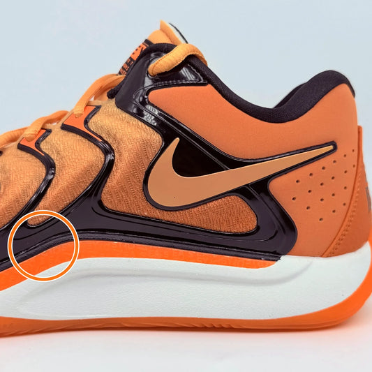 Nike KD 17 Slip Resistant Abrasion Resistant Low top Basketball Shoes Orange — Rescued #1